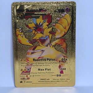 Zeraora VMAX Gold Trading Card